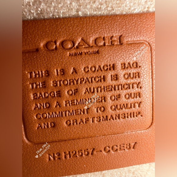 Coach White Shoulder Bag with Gold and Gray Accents - Picture 7 of 8